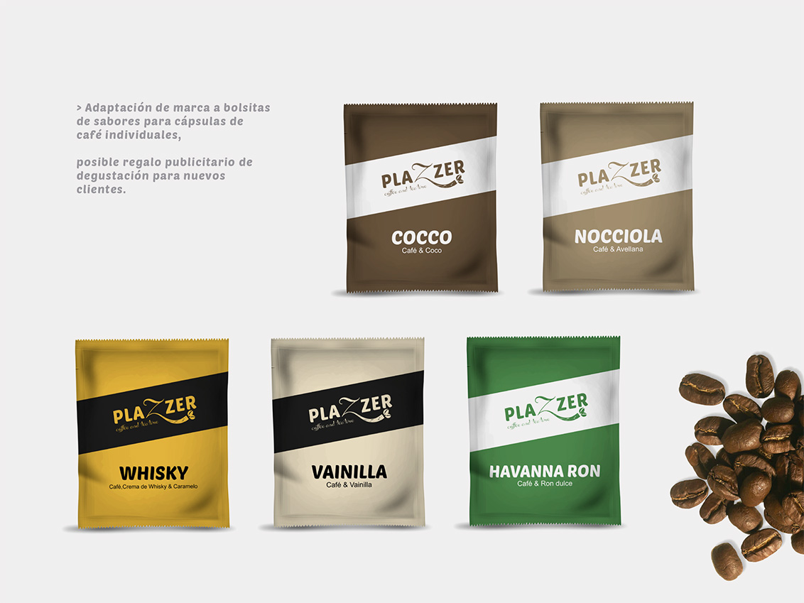 Packaging, Estudios de diseño gráfico, diseño grafico Albacete packaging de productos de Plazzer coffe and tea