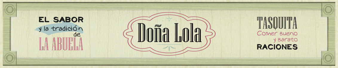 Cabecera Restaurante - tapería Doña Lona