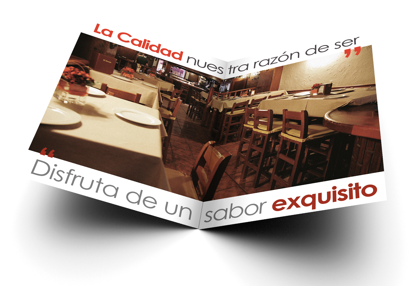 Diseño e impresión de cartas para restaurante El Porche