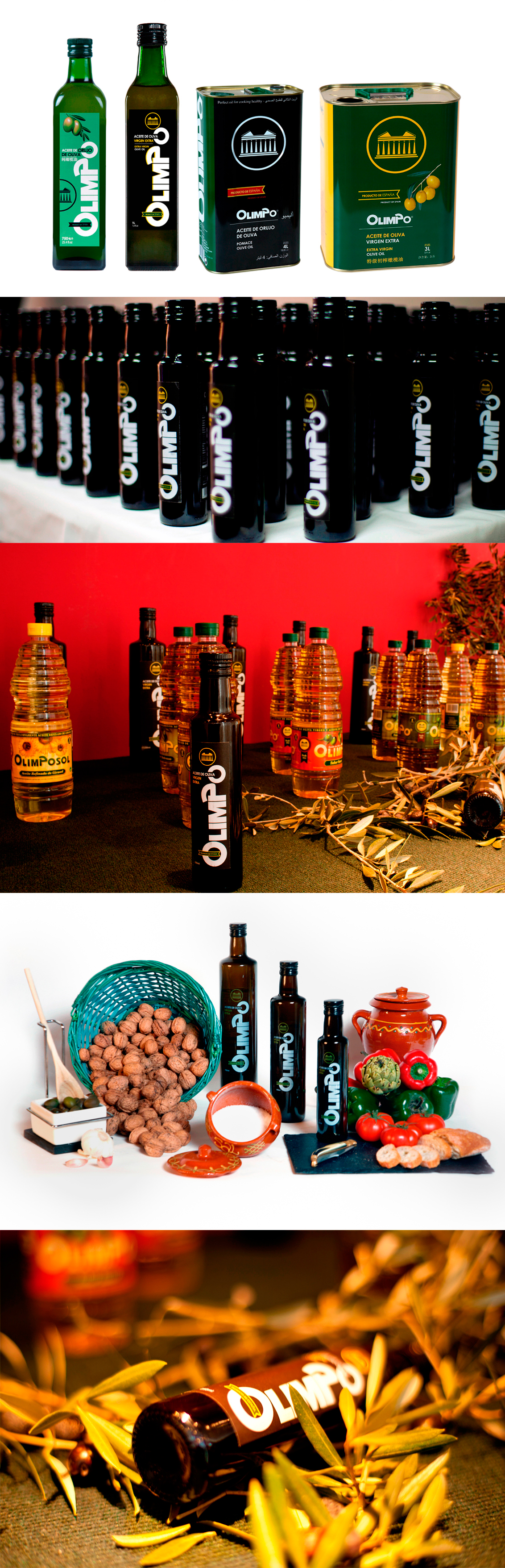 Fotografia publicitaria Albacete, fotografías de productos realizadas para aceites Olimpo