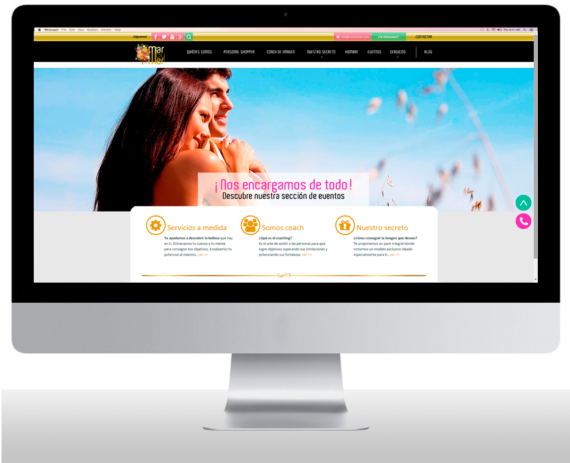 Diseño web, diseño web Albacete, programación página web Marbymer